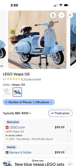 Vespa Lego Set