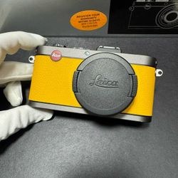 Leica X2 Titanium Grey + Lemon Yellow Global Limited Edition Digital Camera. 
