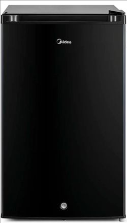 Midea 3 cubic ft Upright freezer black.