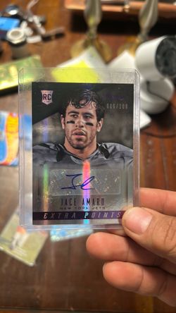 2014 PANINI PRESTIGE EXTRA POINTS GOLD JACE AMARO AUTOGRAPHRC #/50 JETS