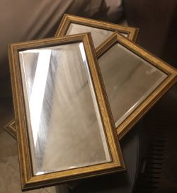 Antique gold framed mirror