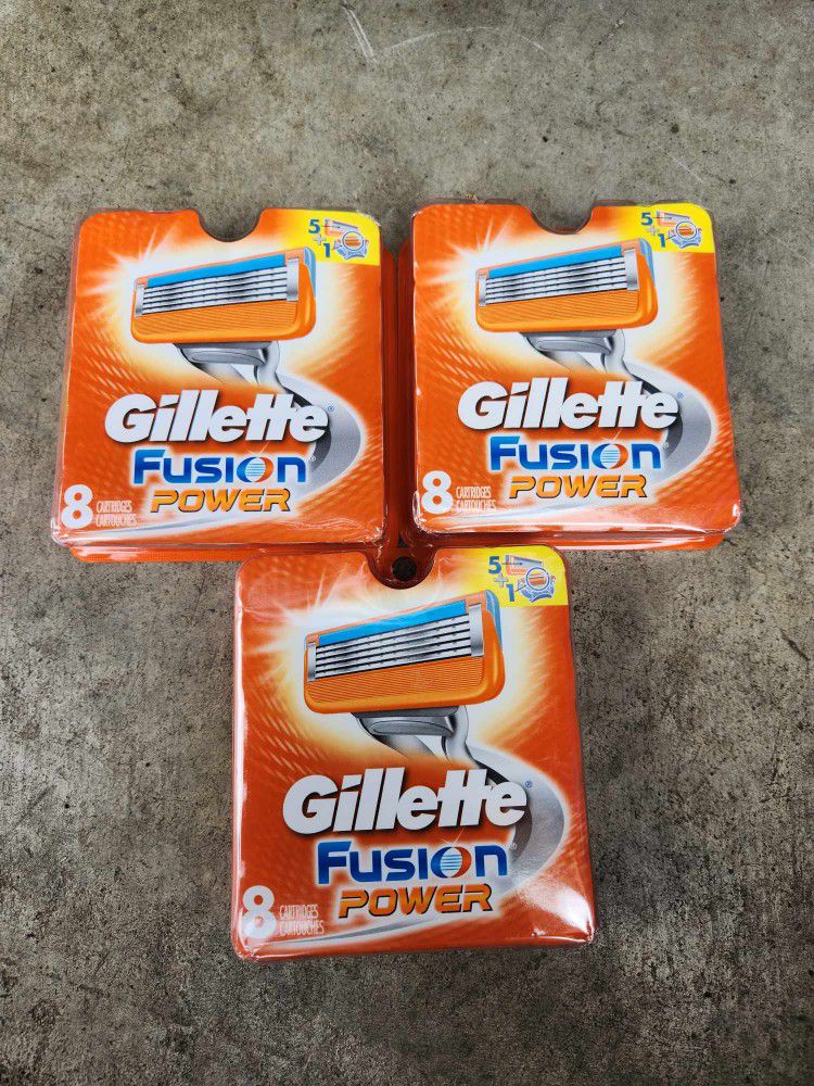 Gillette Fusion Power Cartridges All For 65 Or 25 Each 