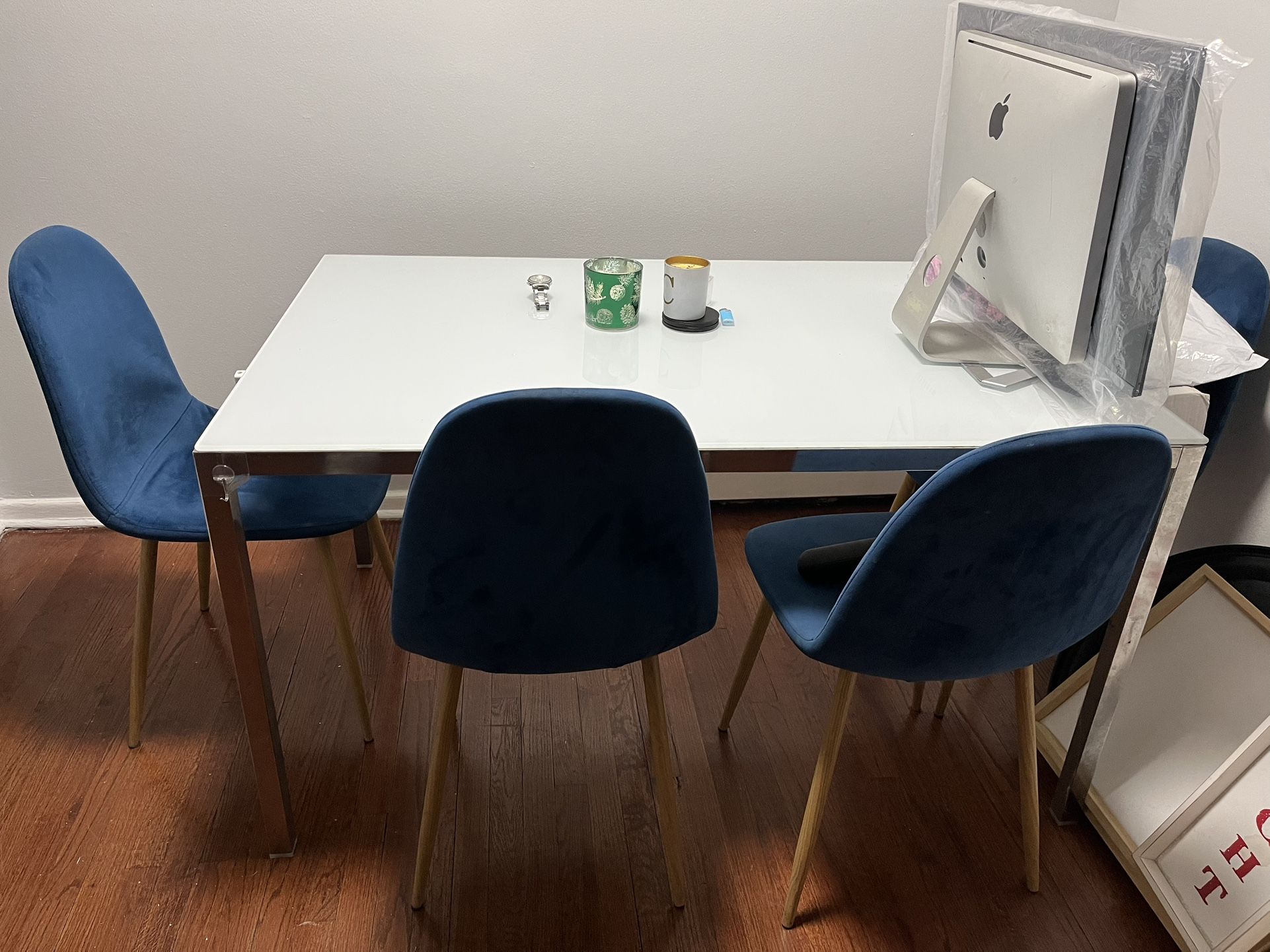 Chairs And Glass Table