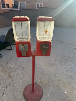 Antique gum ball machine