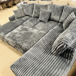 Stunning Sectional With Ottoman