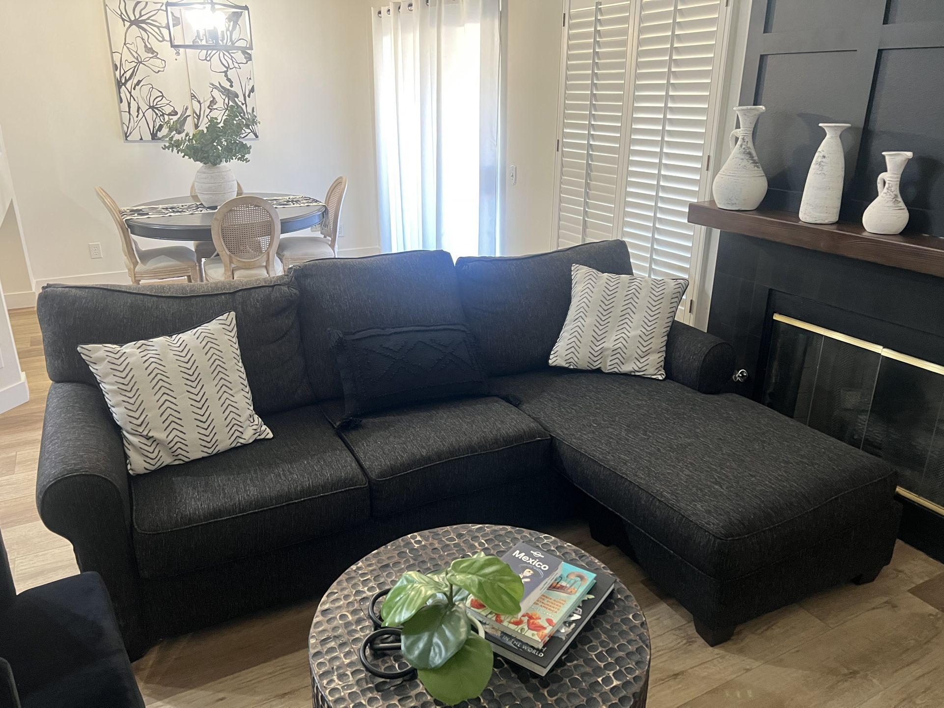 Black sectional