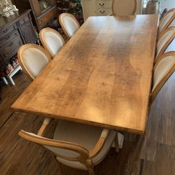 Handmade Table With Chairs 