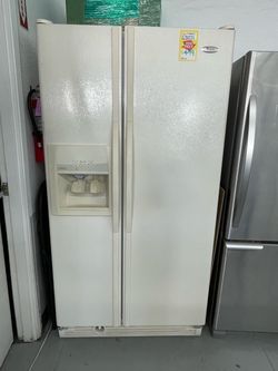 Used Whirlpool 36” Side by Side Refrigerator / 3 Months Warranty