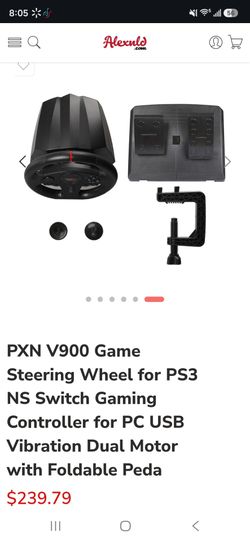 PXN V900 Racing Steering Wheel with Pedals