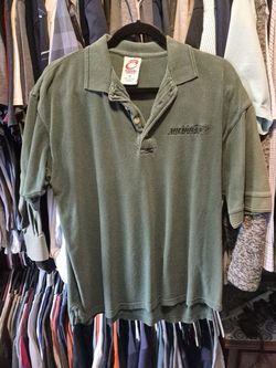 Vintage (2006) Michigan International Speedway (MEDIUM) Green Polo Shirt. Probably worn a couple times. Mint Condition.