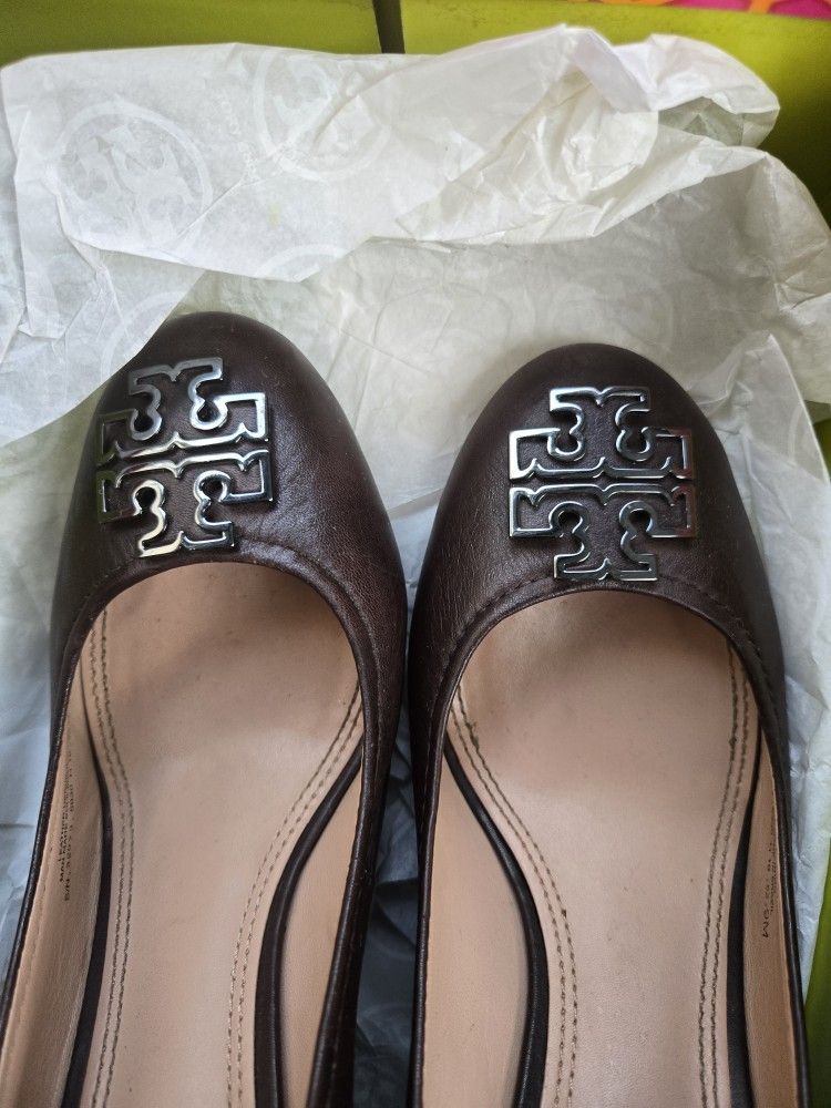 Tory Burch Wedge Pumps Size 9