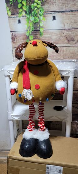Kringle Express Pop Up Illuminated Christmas Reindeer - Expandable Legs