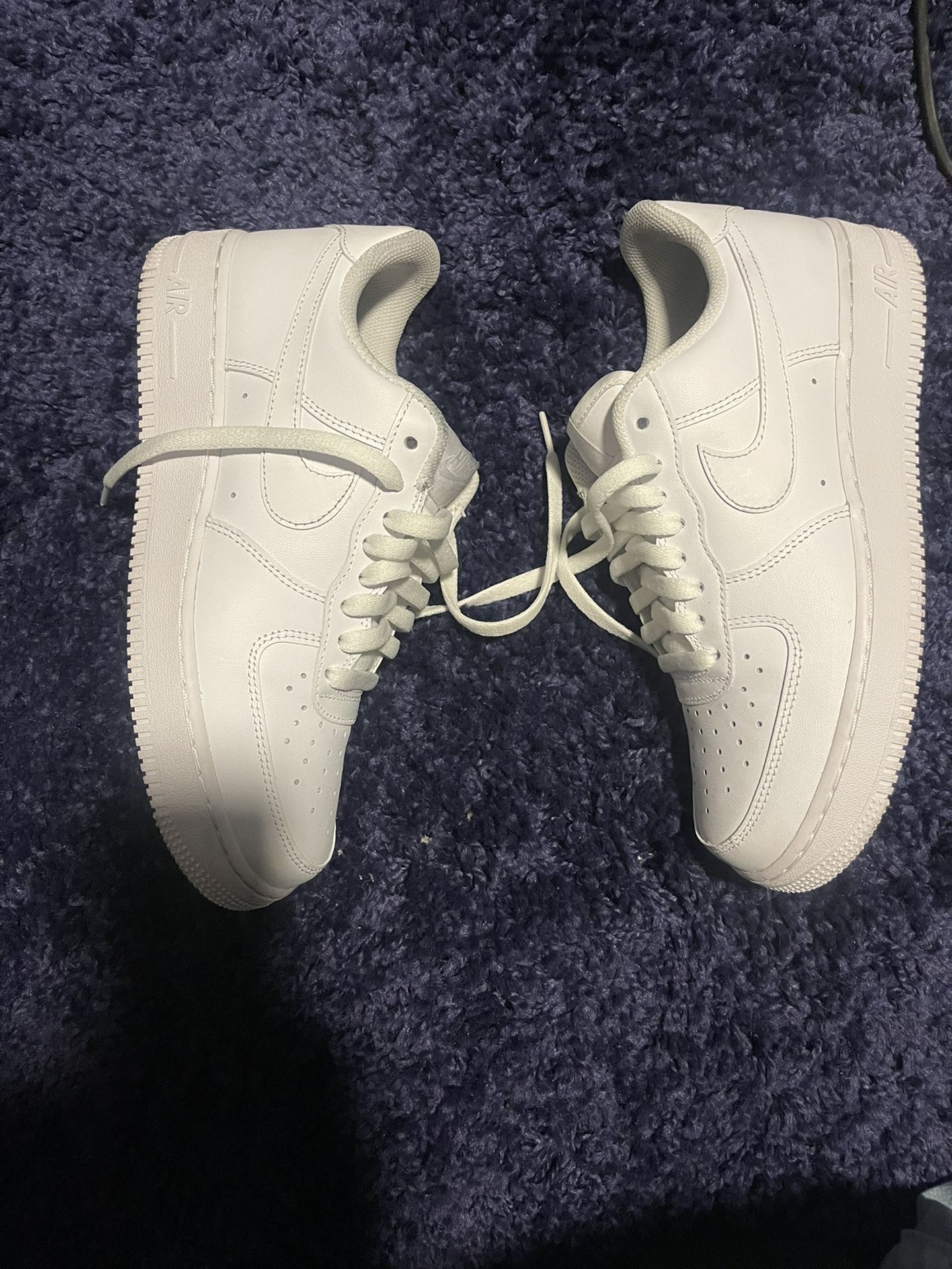 Nike Air Force 1s Size 8.5 Mens White/ White for Sale in Las Vegas