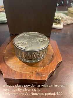 Glass Powder Container