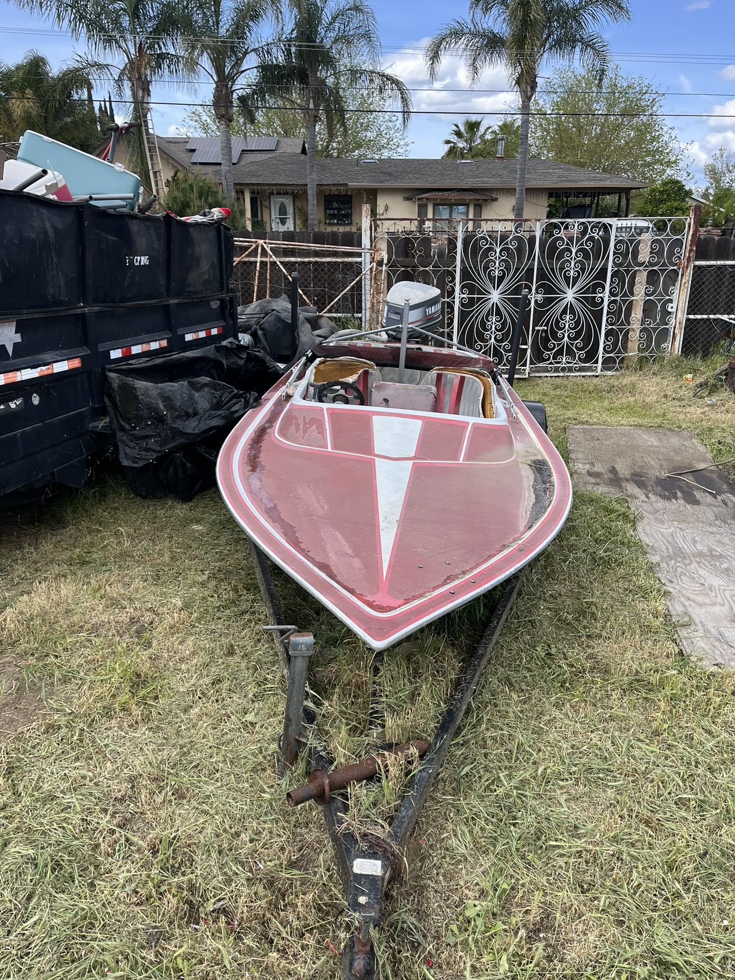 1986 Pioneer Boat With Yamaha 115 Outboard 