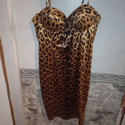 Leopard Print Bodycon Mini Dress