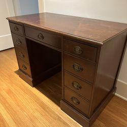 Wooden Desk, Seven Drawer