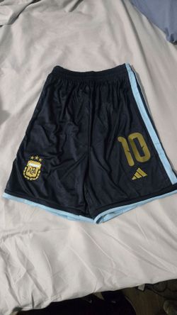 Argentina Shorts bermudas talla M pequeño small shores trunks Messi  world cup mundial copa del mundo #10 10 stripes soccer MLS Fútbol Futbol afa fina