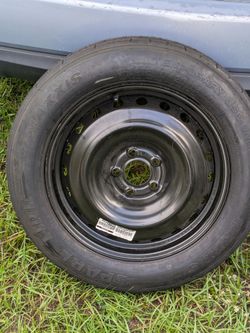 Set Of 4 New Tires With Rims And Also Spare