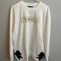 Women’s Size 2X Centerville Elks Embroidered Sweatshirt with Sequin Bows, NEW
