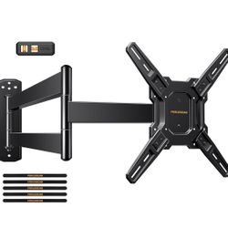 Perlegear Long Arm TV Wall Mount for 26-65 inch TVs up to 100 lbs, Corner TV Mount Bracket with 31.65” Extension, Swivel, 