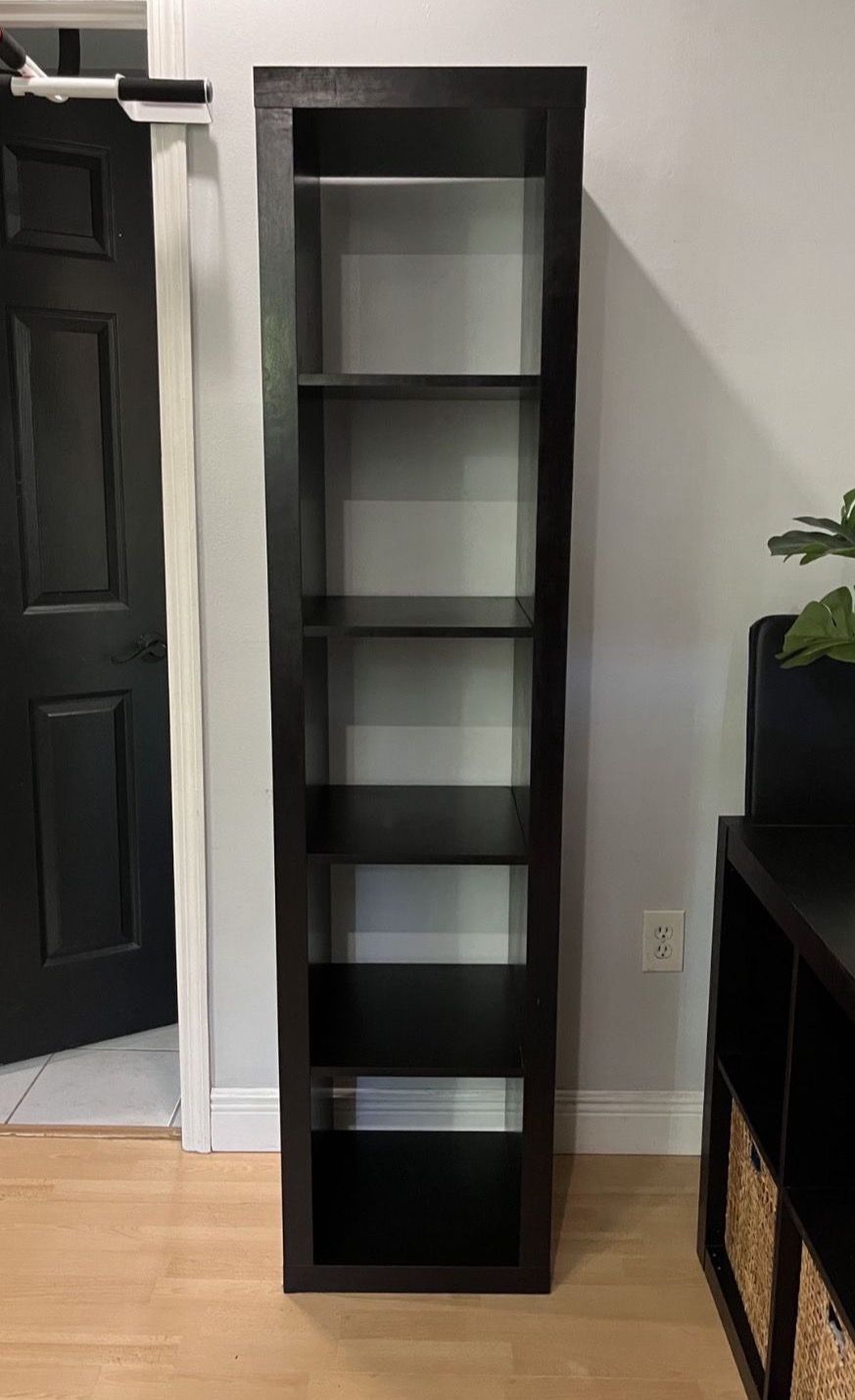 IKEA Black 5 Cube Storage System Bookcase Book Shelf-Vertically Or Horizontally