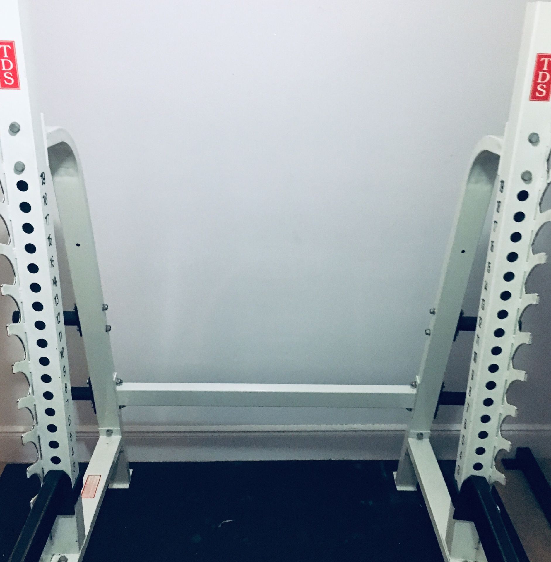 TDS heavy duty squat rack with spotter arms