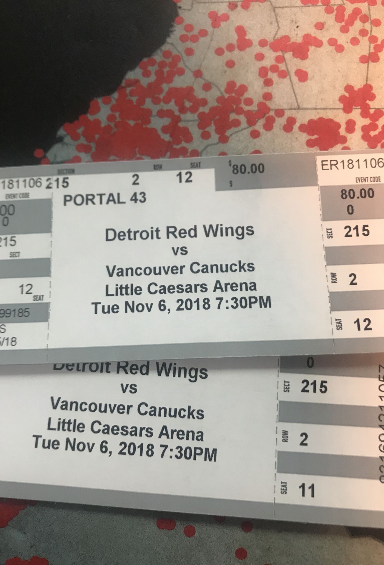 Got 2 tickets for tonight’s game