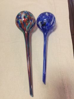 Glass watering bulbs