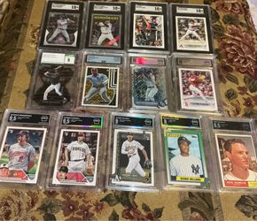 ARENA CSG SGC AND MPE Graded MLB Baseball cards with Junior gunnar Corbin and more