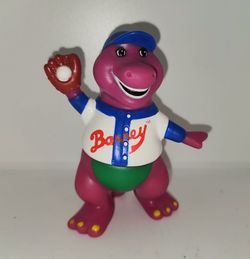 vintage 1993 Barney the Dinosaur baseball figure