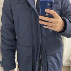 Tommy Hilfiger Parka Jacket Blue Men Size Extra Small Women