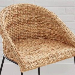 StyleWell 
24 in. Natural Woven Hyacinth Counter Stool with Low Back, 2 chairs!