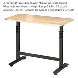 Adjustable Height Workbench / Desk (45”)