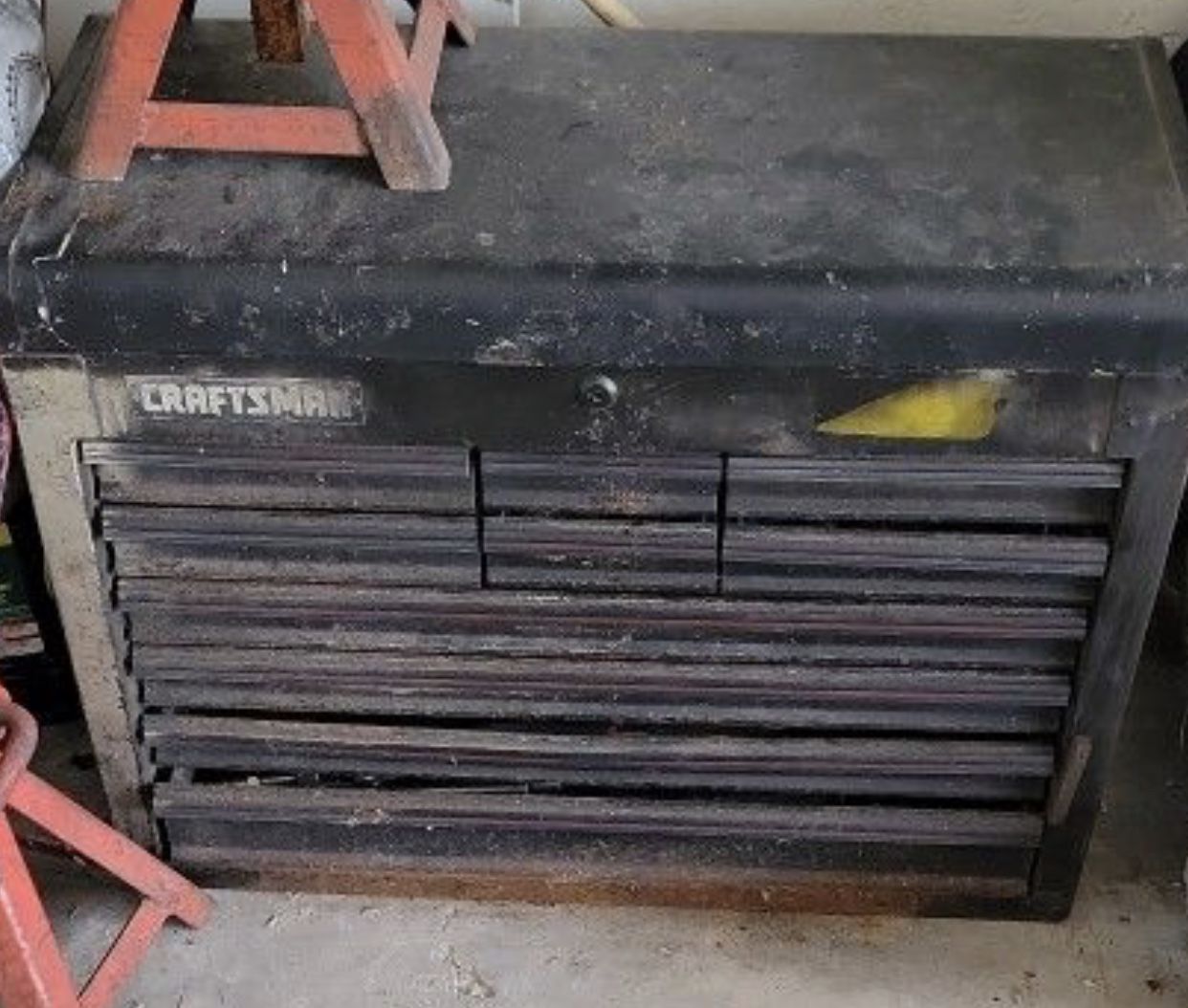 Craftsman Toolbox / Tool Box Top Chest / USA Made / Vintage