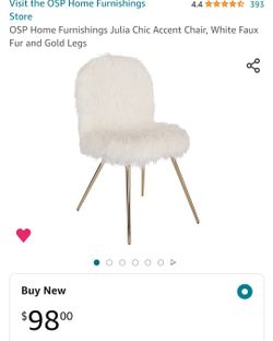 White Fur Chair