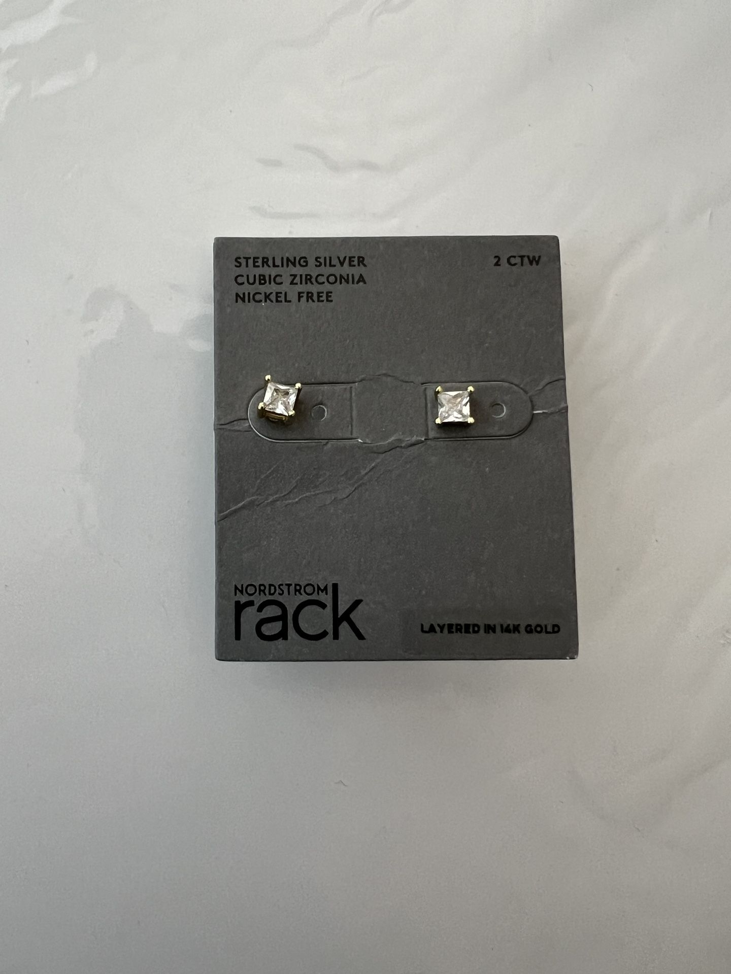 Sterling Silver cubic zirconia nickel free earrings