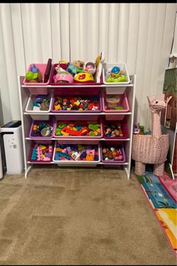 Toy Organizer with 12 Bins, 4 Tier Storage