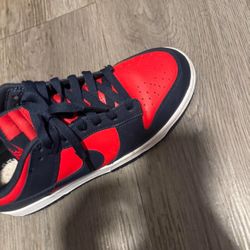 Navy Blue And Red DUNKS 