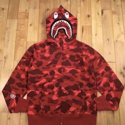  BAPE Color Camo Shark Full Zip Hoodie