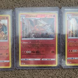 (3x) CHARIZARDS - BUNDLE OF 3 - POKEMON GO TEAM UP 14/181 010/078