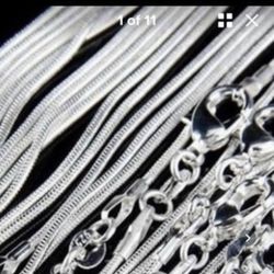 Sterling silver 22” chains