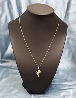 Sterling Silver Seahorse Necklace