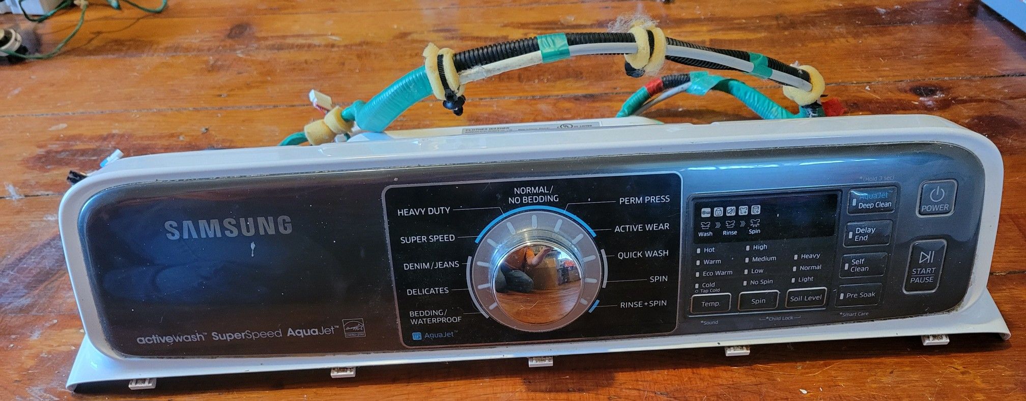 Samsung WA48J7770AW/A2 Washer Control Panel