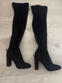 Women’s- Black  thigh high boots