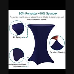 6 Navy Event Tablecloths 