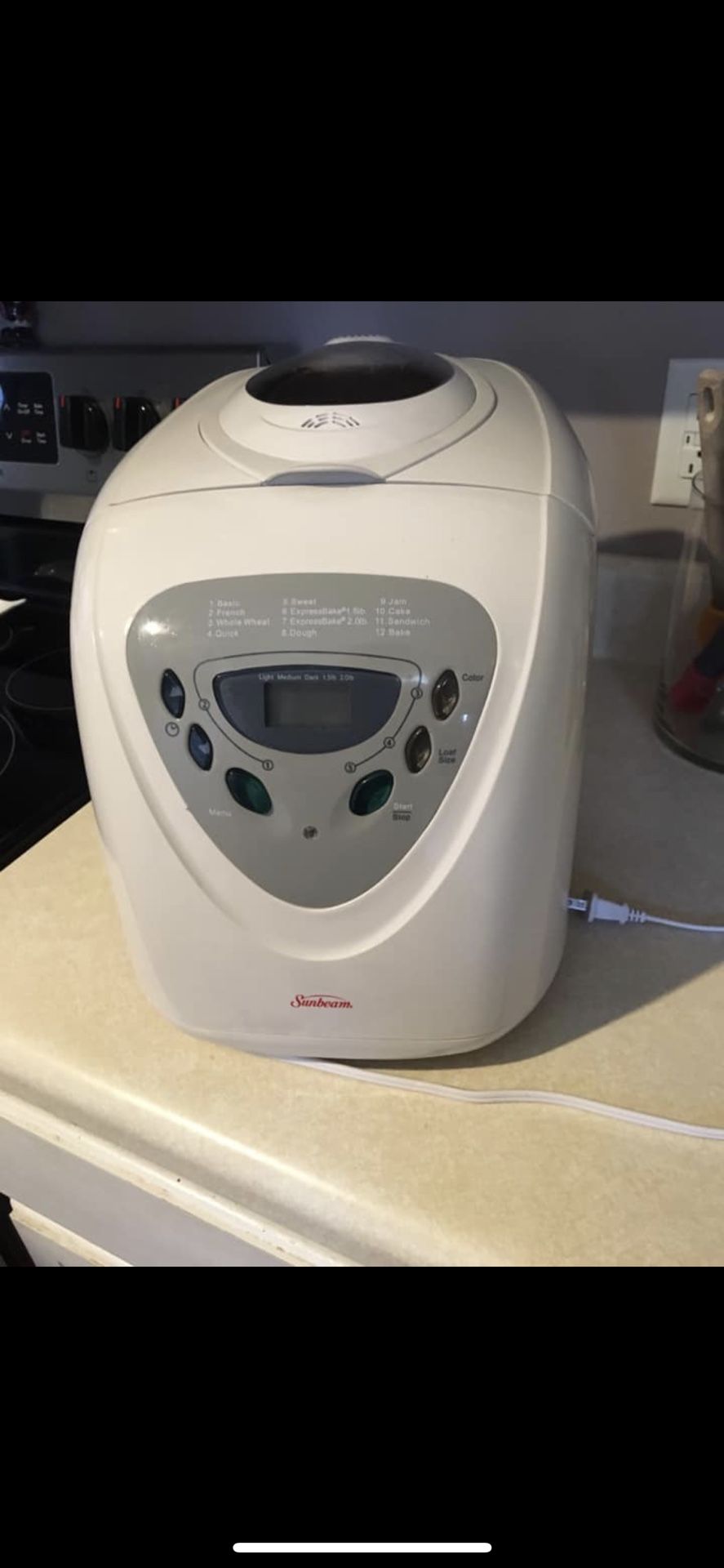 Sunbeam bread maker