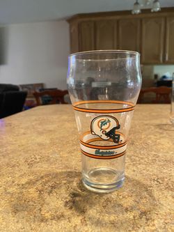 Vintage 1980’s Miami Dolphins Coca-Cola Glass