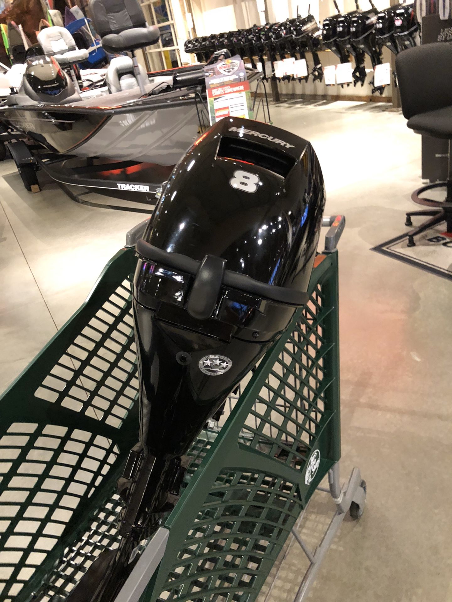 2019 Mercury 8hp Outboard. Brand new