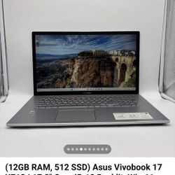 Asus Vivobook 17 X712J 17.3" Intel Core i5-1035G1 @ 1.0GHz - 3.60GHz (12GB RAM, 512 SSD) Backlit, Windows 11